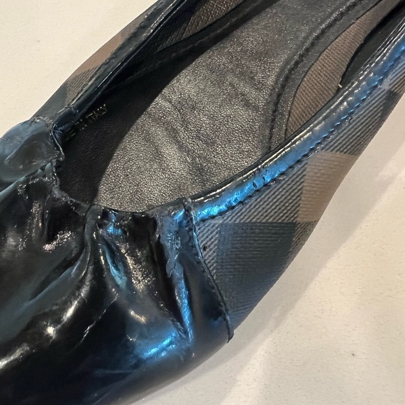 Burberry Nova Plaid Print Ballet Flats - Picture 8 of 9